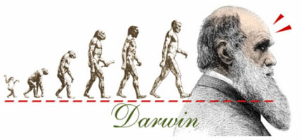 Imagem representando a Evolução das Espécies